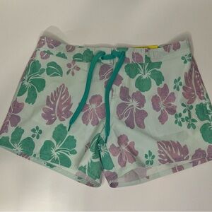 O’Rageous Swim Board Shorts Juniors Aqua Teal Green Beach Small